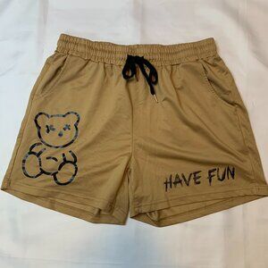 SHEIN Tan Shorts with Design